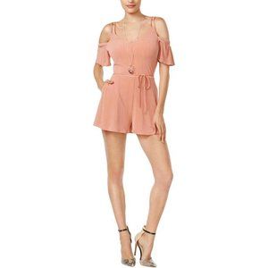 Guess | Cold Shoulder Tie Waist Romper Playsuit - image 1